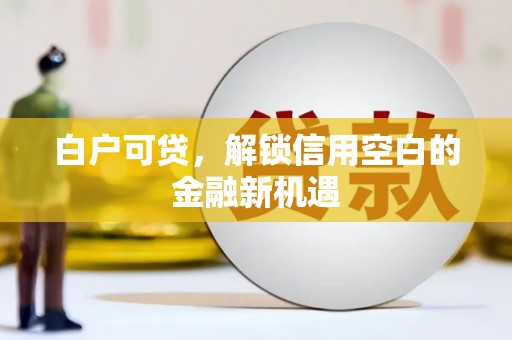 谢岗白户可贷，解锁信用空白的金融新机遇