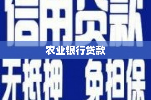 谢岗农业银行贷款