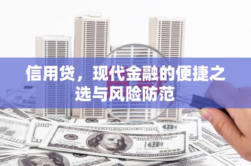 谢岗信用贷，现代金融的便捷之选与风险防范
