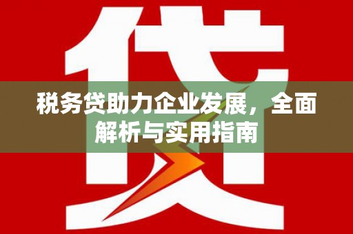 谢岗税务贷助力企业发展，全面解析与实用指南